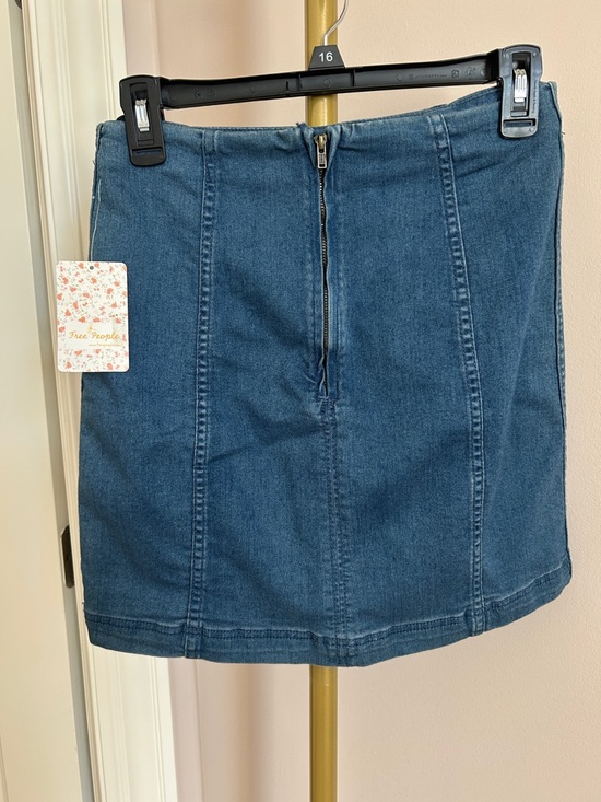 NWT Free People Denim Skirt (size 12) - Picture 3 of 8